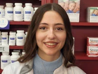 Porträt eines Lehrlings der Apotheke